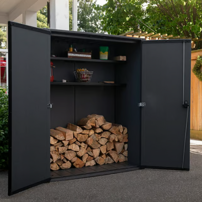 Signature Collection Vertical Garden Shed - Ashwood