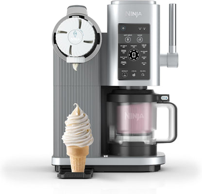 Ninja Swirl by CREAMi Soft Serve & Ice Cream Maker with 2x Tubs, 13 Functions, Makes Ice Cream