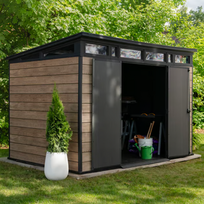 Signature Collection 11x7ft (3.4m x 2.1m) Garden Shed - Ashwood