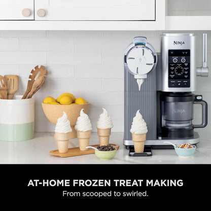 Ninja Swirl by CREAMi Soft Serve & Ice Cream Maker with 2x Tubs, 13 Functions, Makes Ice Cream