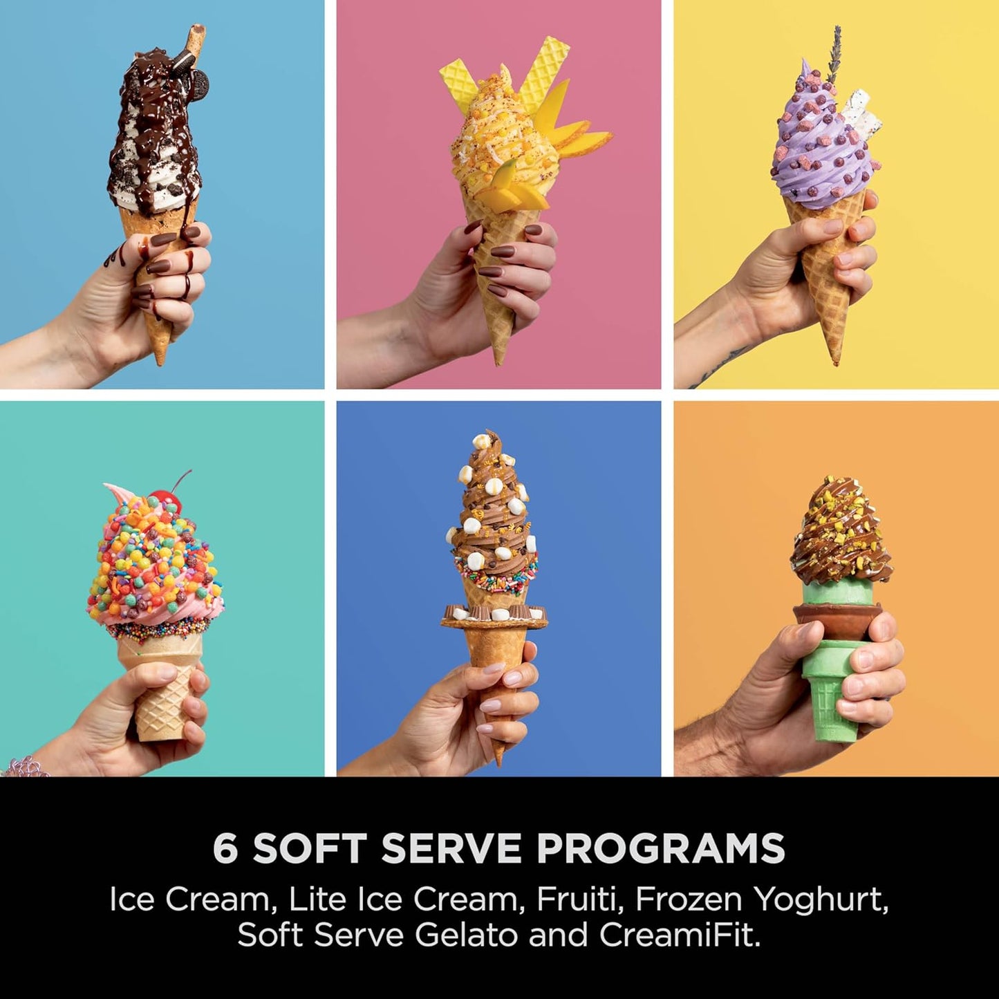Ninja Swirl by CREAMi Soft Serve & Ice Cream Maker with 2x Tubs, 13 Functions, Makes Ice Cream