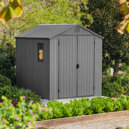 Darwin 6x8ft (1.9m x 2.4m) Garden Shed - Green