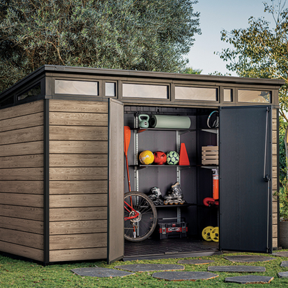 Signature Collection 11x7ft (3.4m x 2.1m) Garden Shed - Ashwood