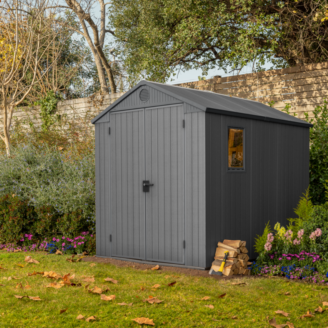 Darwin 6x8ft (1.9m x 2.4m) Garden Shed - Green