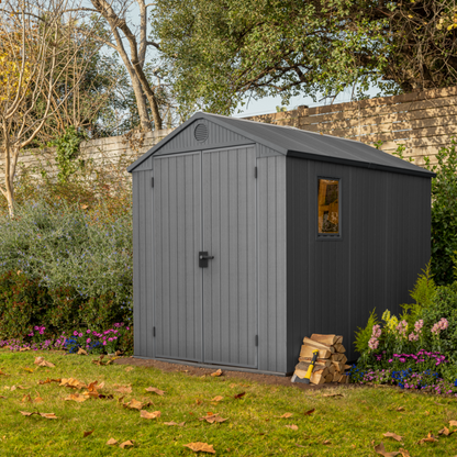 Darwin 6x8ft (1.9m x 2.4m) Garden Shed - Green