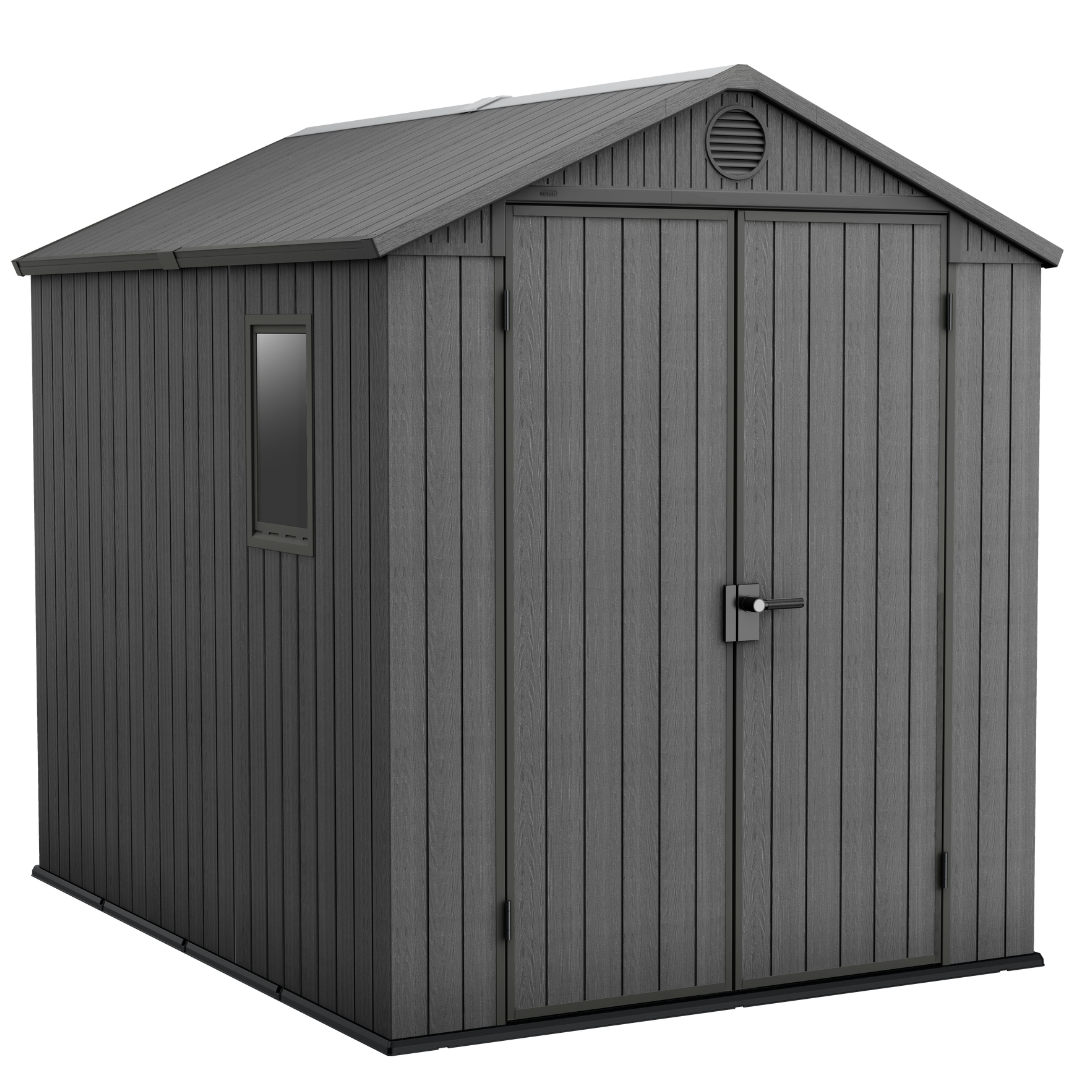 Darwin 6x8ft (1.9m x 2.4m) Garden Shed - Green