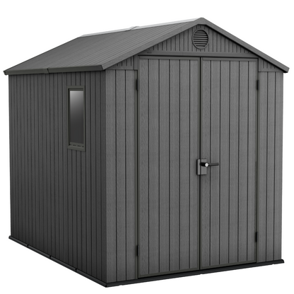 Darwin 6x8ft (1.9m x 2.4m) Garden Shed - Green