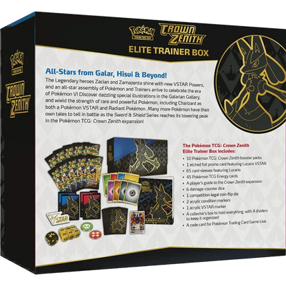 Pokemon TCG - Sword & Shield - Crown Zenith - Elite Trainer Box